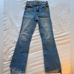 Size 24 MOTHER Jeans Kick Ankle